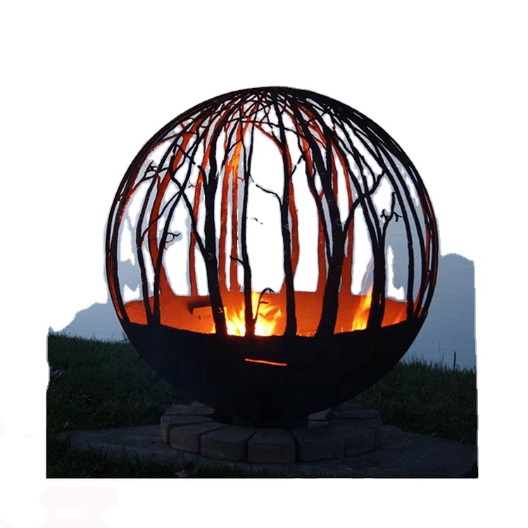Fire Pit Bowl - BBQ Fire Bowl Corten Steel Fireplace