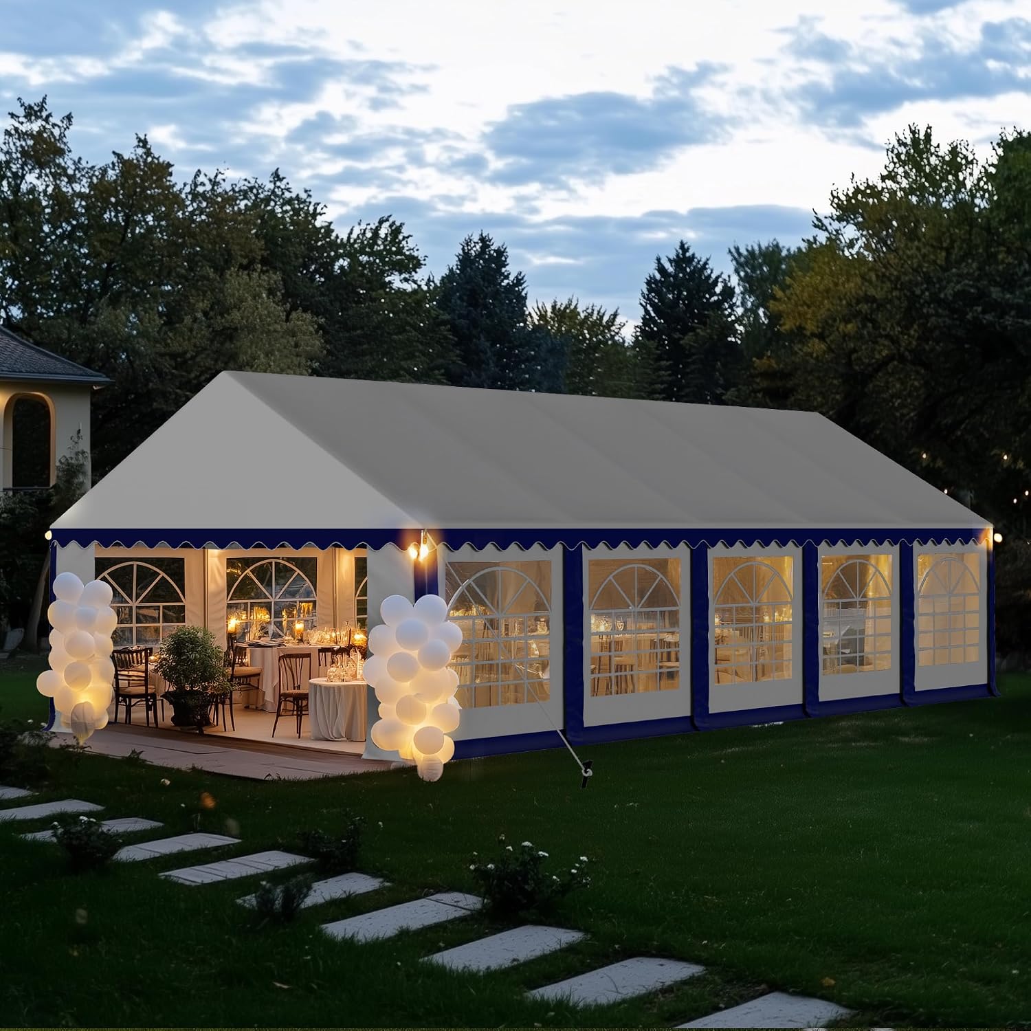 Outdoor Furniture Heavy - Tent for Party 16x32ft, Wedding Event