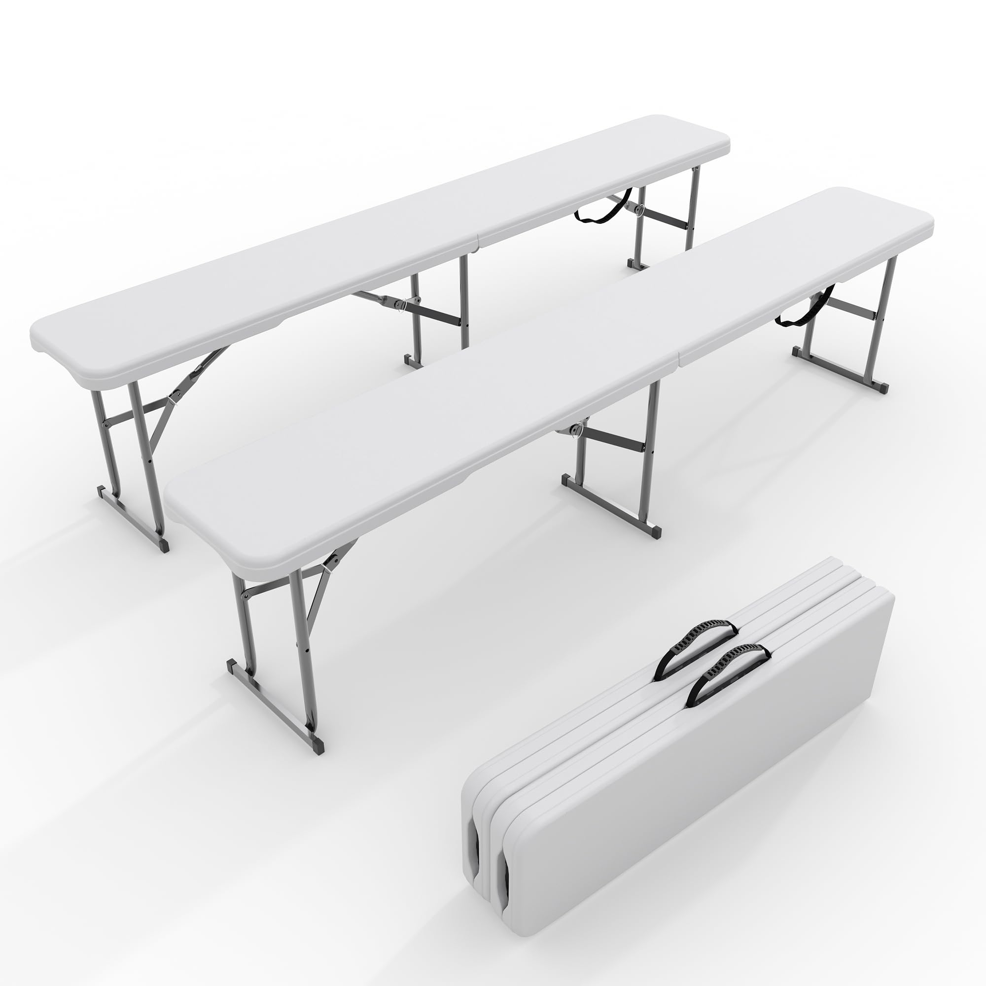 Outdoor Furniture Plans - 2-Pack 6ft Folding Outdoor Bench -