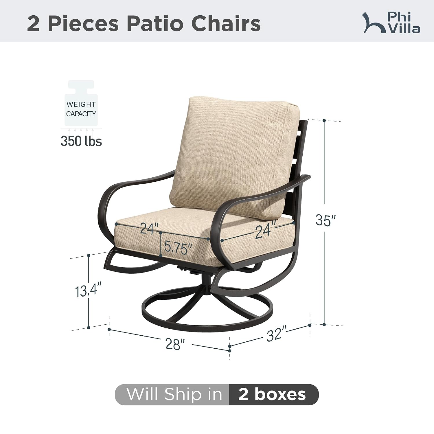 Swivel Patio Chair 2 Set with  - đánh giá và giá Deck Chair Lounger