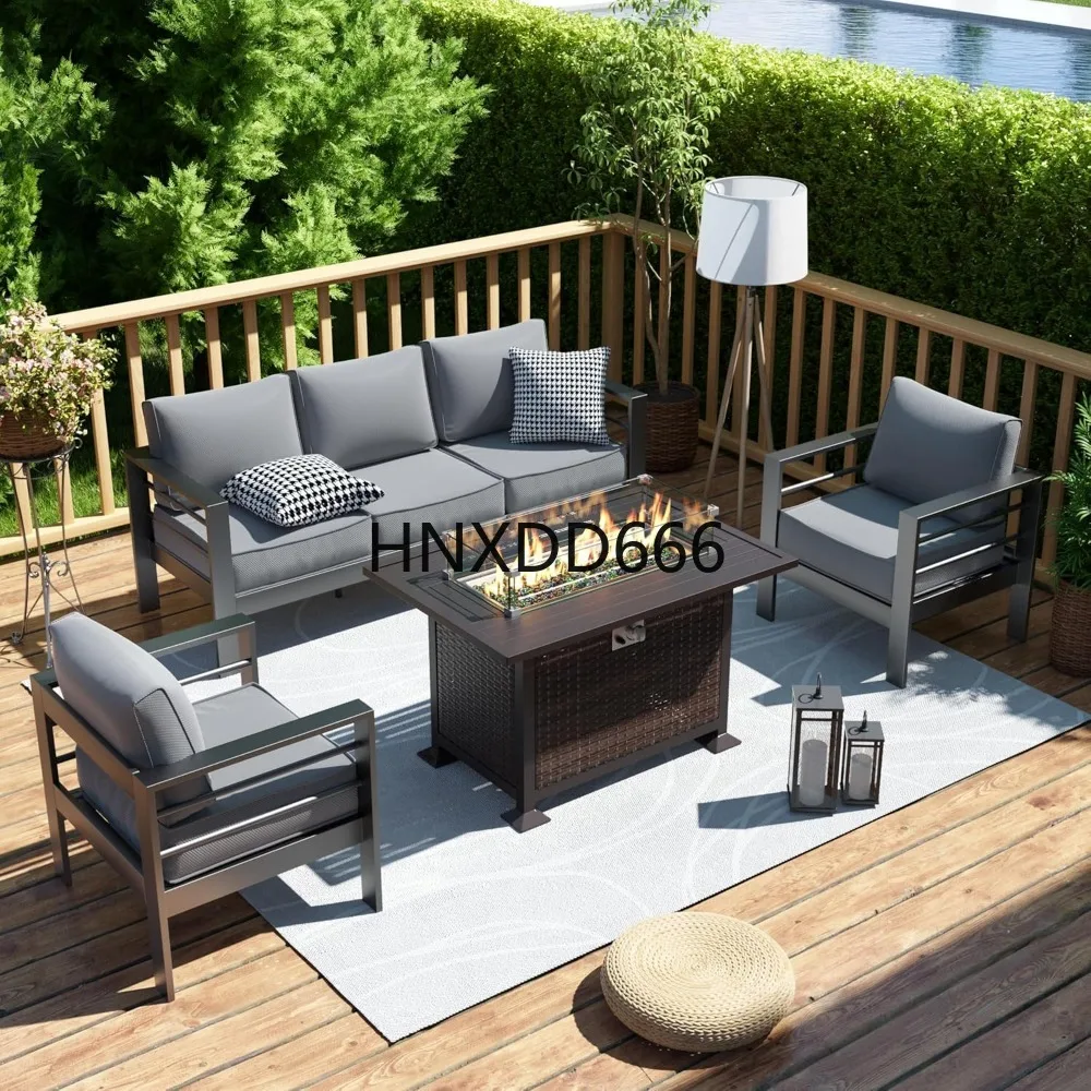 Patio Furniture Set with Fire  - đánh giá và giá Outdoor Furniture With Fire Pit Table