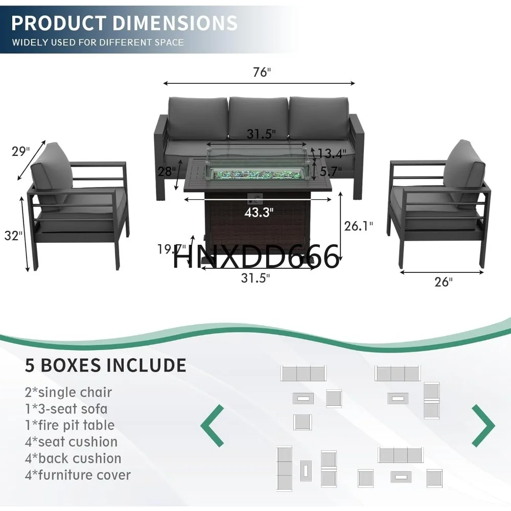 Patio Furniture Set with Fire  - đánh giá và giá Outdoor Furniture With Fire Pit Table