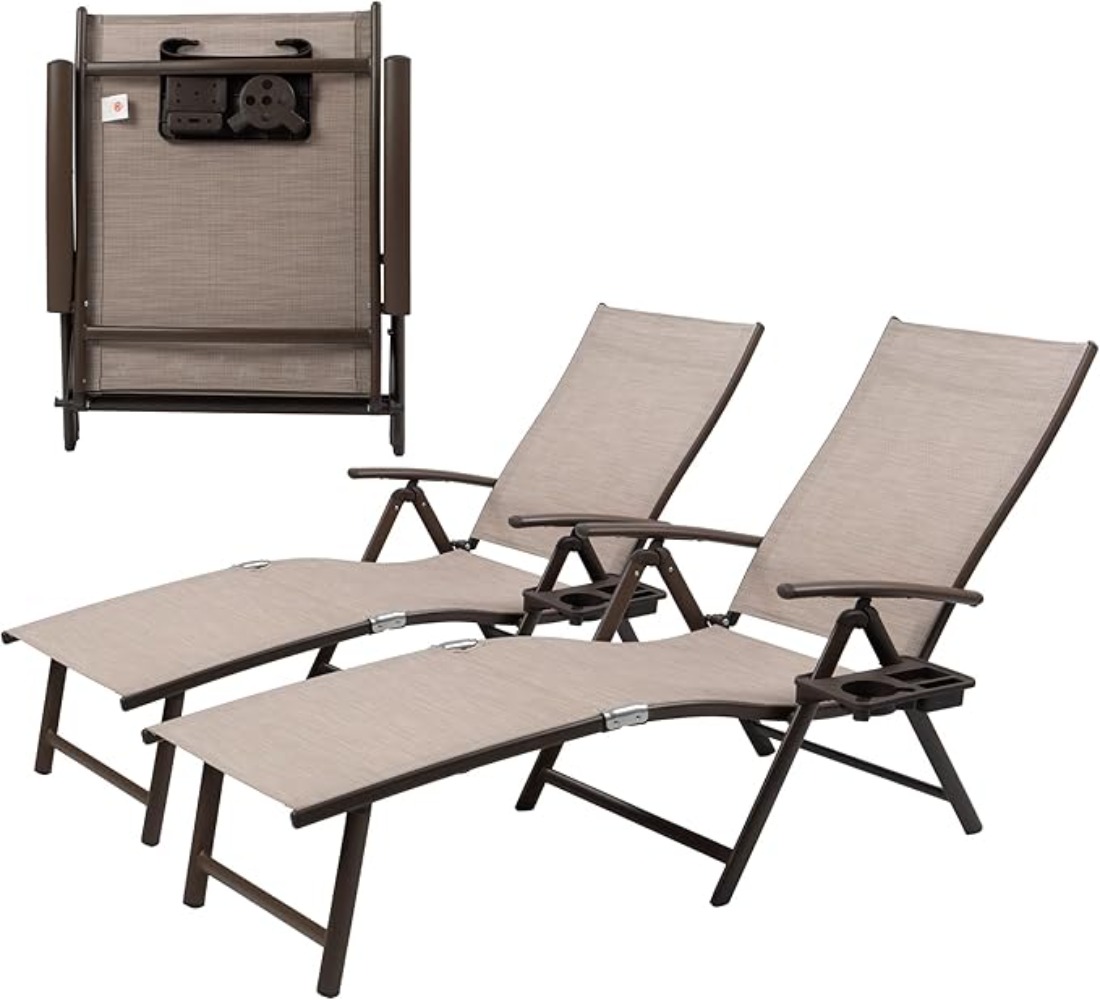 Aluminum Reclining Lounge Chai - đánh giá và giá Deck Chair Lounger