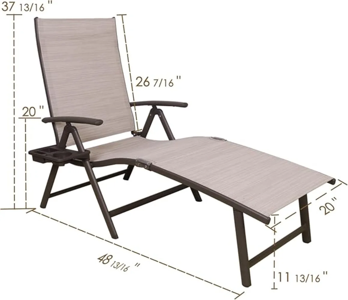 Aluminum Reclining Lounge Chai - đánh giá và giá Deck Chair Lounger
