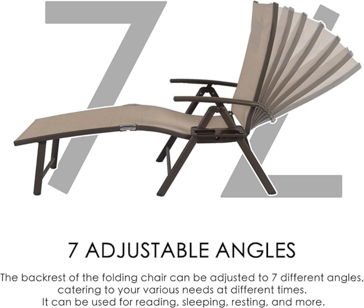 Aluminum Reclining Lounge Chai - đánh giá và giá Deck Chair Lounger