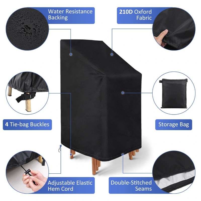 1/2/PCS Stacked Chair Dust Cov - đánh giá và giá Outdoor Furniture Protector