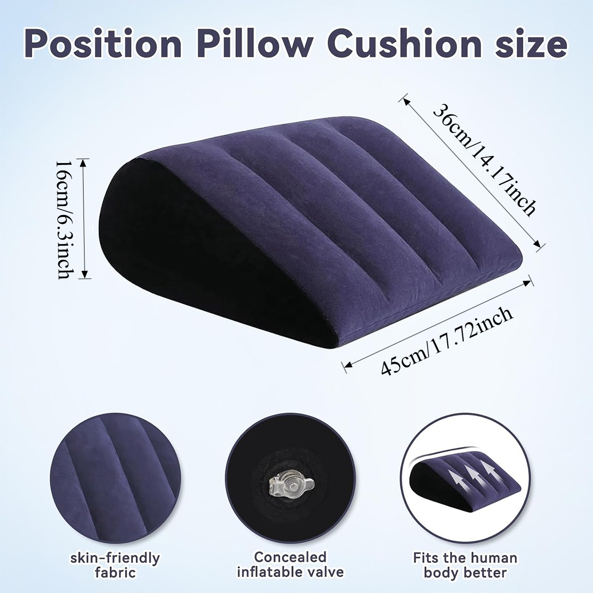 Inflatable Wedge Pillow Purple - đánh giá và giá Outdoor Furniture Cushions