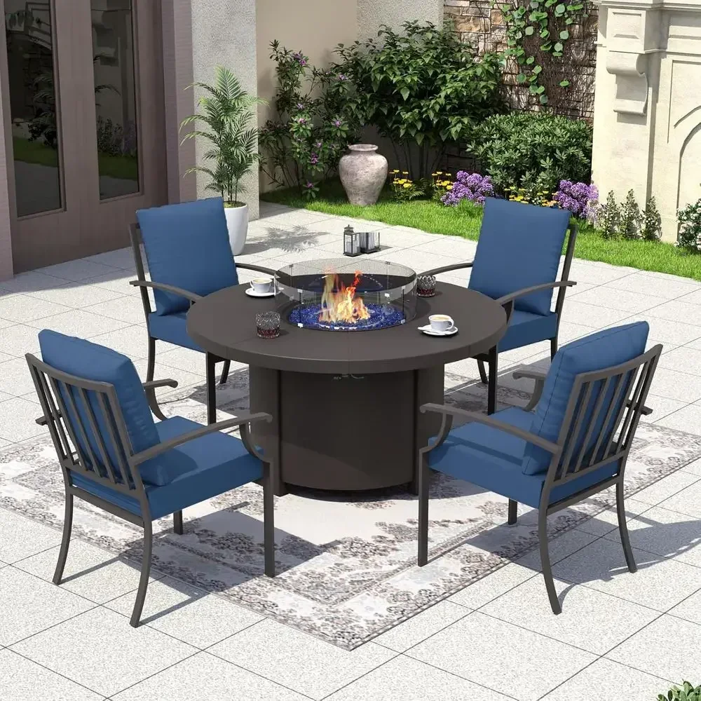 5-Piece Outdoor Patio Furnitur - đánh giá và giá Outdoor Furniture With Fire Pit Table