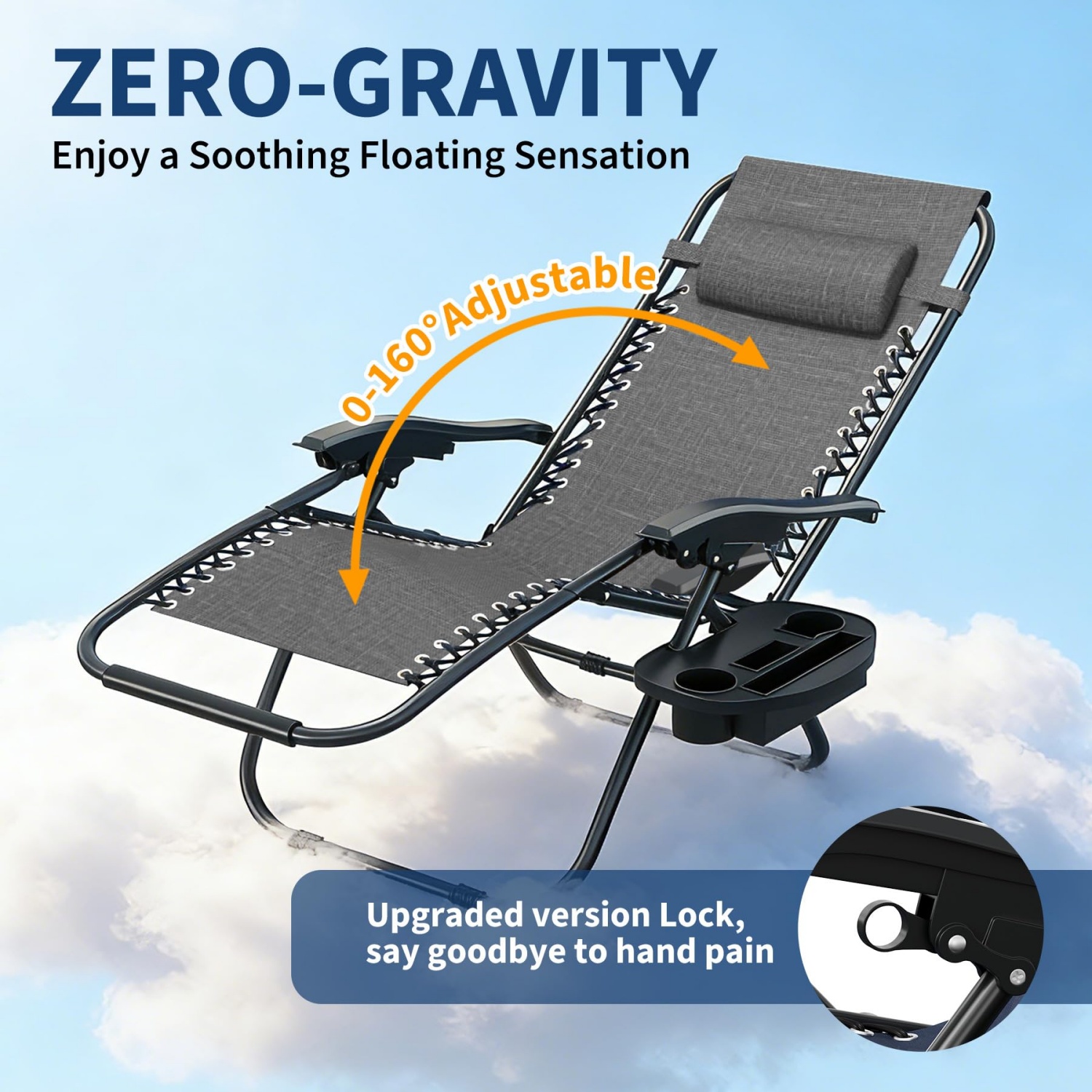 2 Pack Zero Gravity Chair with - đánh giá và giá Deck Chair Lounger