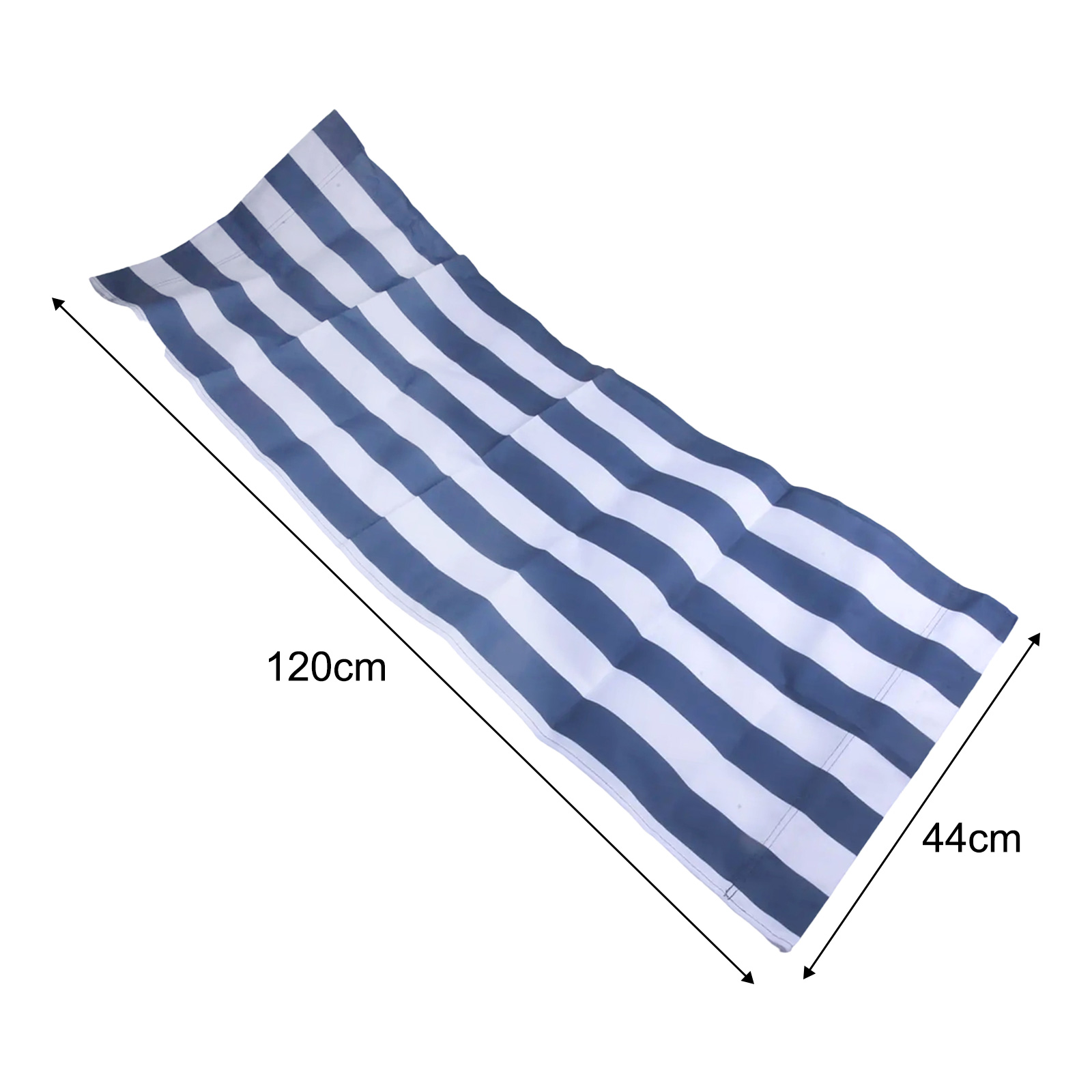 120x45cm White Blue Striped Po - đánh giá và giá Deck Chair Lounger