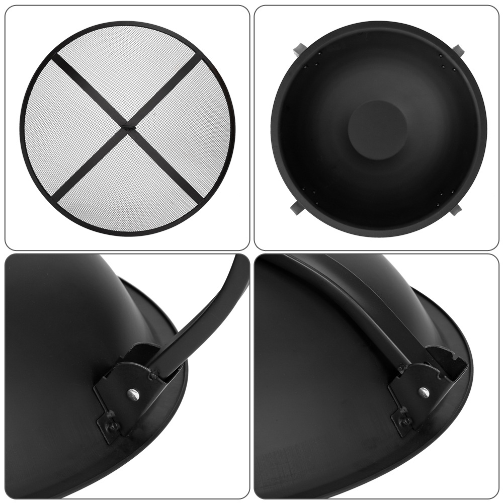 Heavy Iron Round Fire Oven Bas - đánh giá và giá Fire Pit Bowl