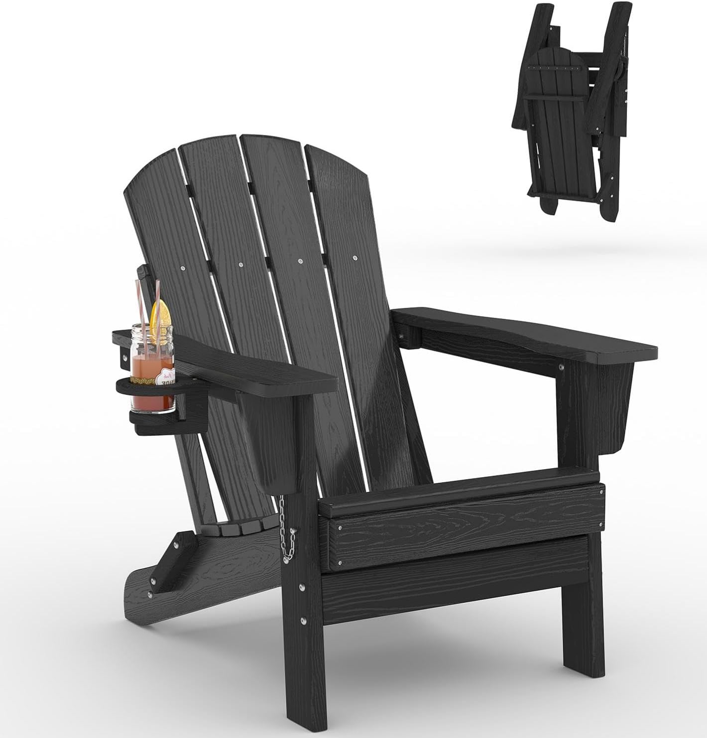 Folding Adirondack Chair HDPE  - đánh giá và giá Deck Chair Lounger