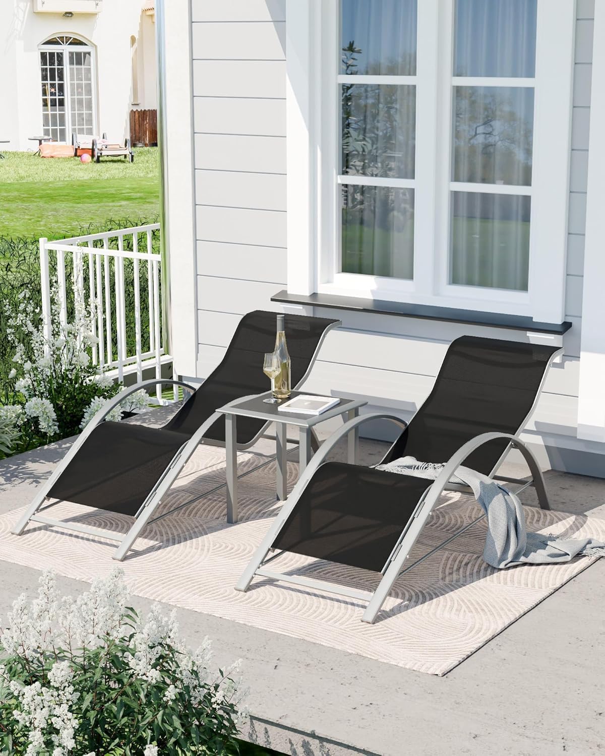 Patio Pool Chair Sun Lounger S - đánh giá và giá Deck Chair Lounger