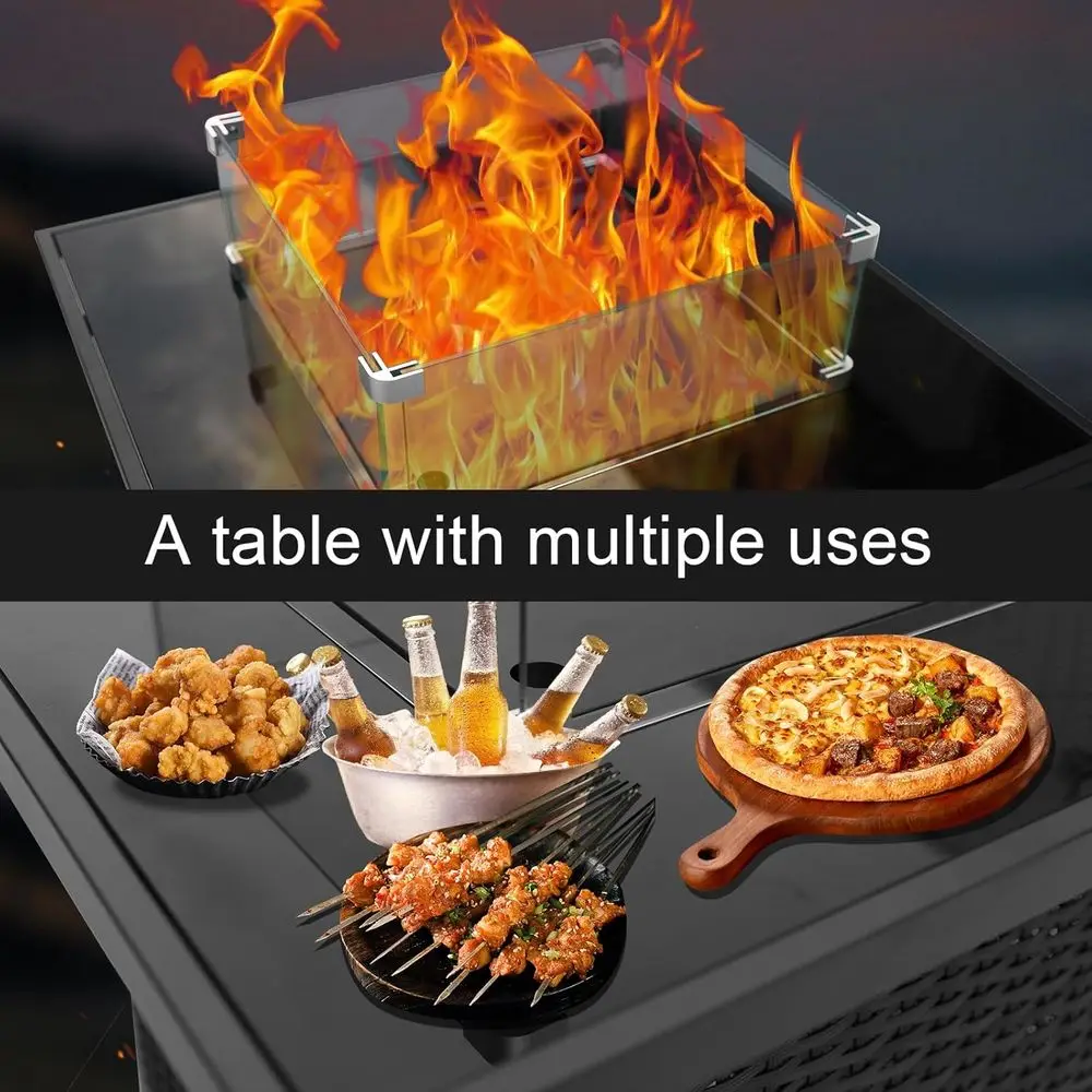 Wicker Outdoor Patio Furniture - đánh giá và giá Outdoor Furniture With Fire Pit Table