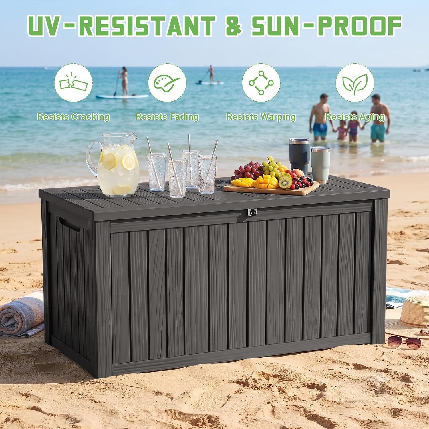 200 Gallon Lockable Resin Deck - đánh giá và giá Outdoor Furniture Cushions