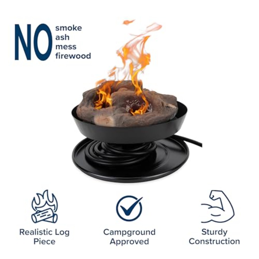 Outdoor portable propane heate - đánh giá và giá Fire Pit Bowl