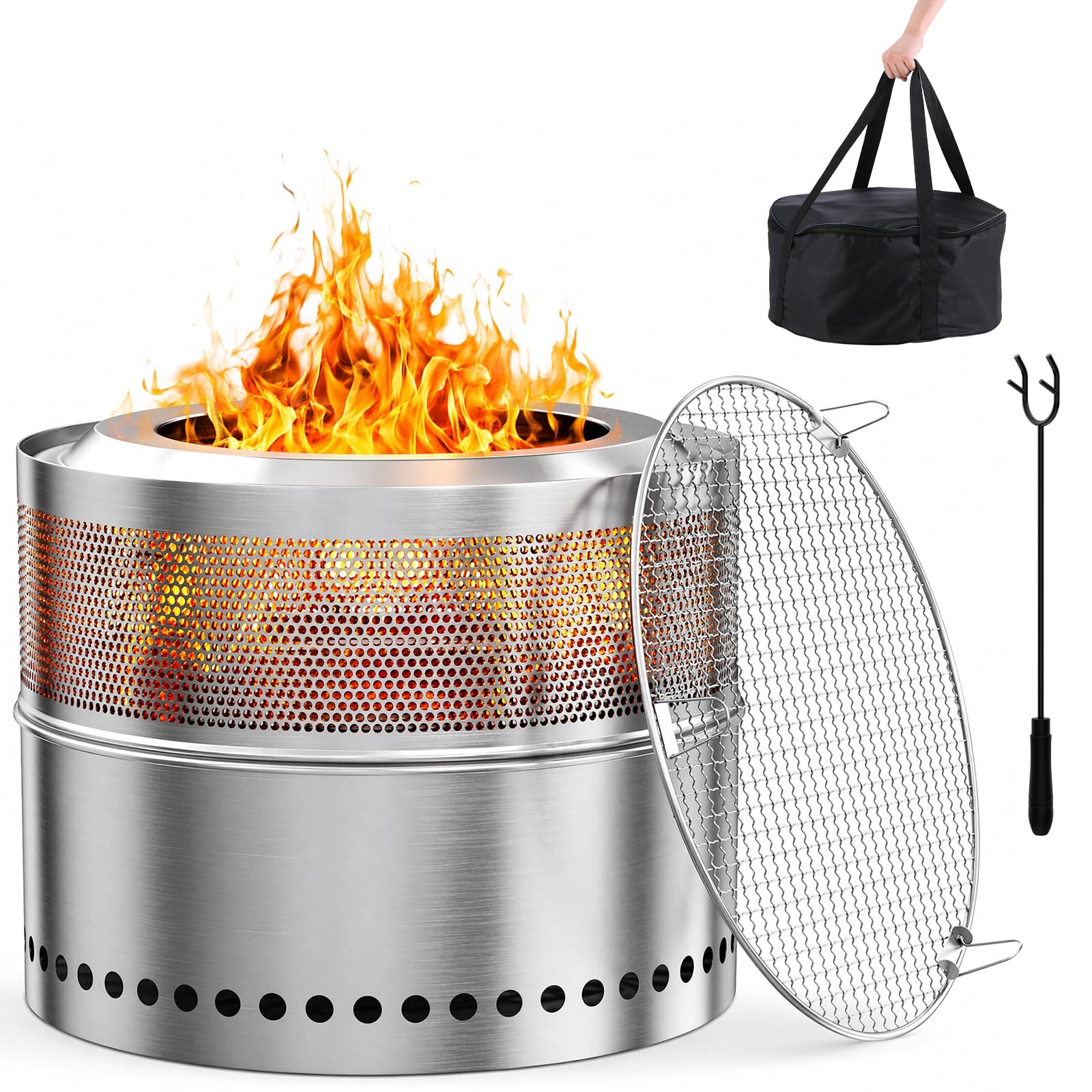 Stainless Steel Fire Pit 50cm, - đánh giá và giá Fire Pit Bowl