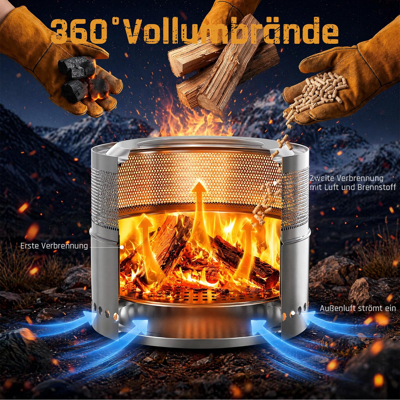 Stainless Steel Fire Pit 50cm, - đánh giá và giá Fire Pit Bowl