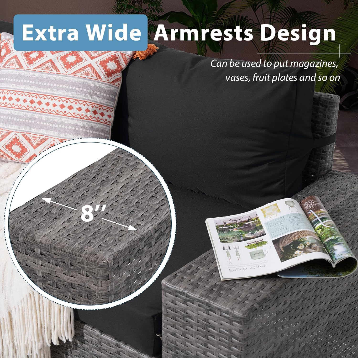 7 Pieces Outdoor Patio Furnitu - đánh giá và giá Outdoor Furniture With Fire Pit Table