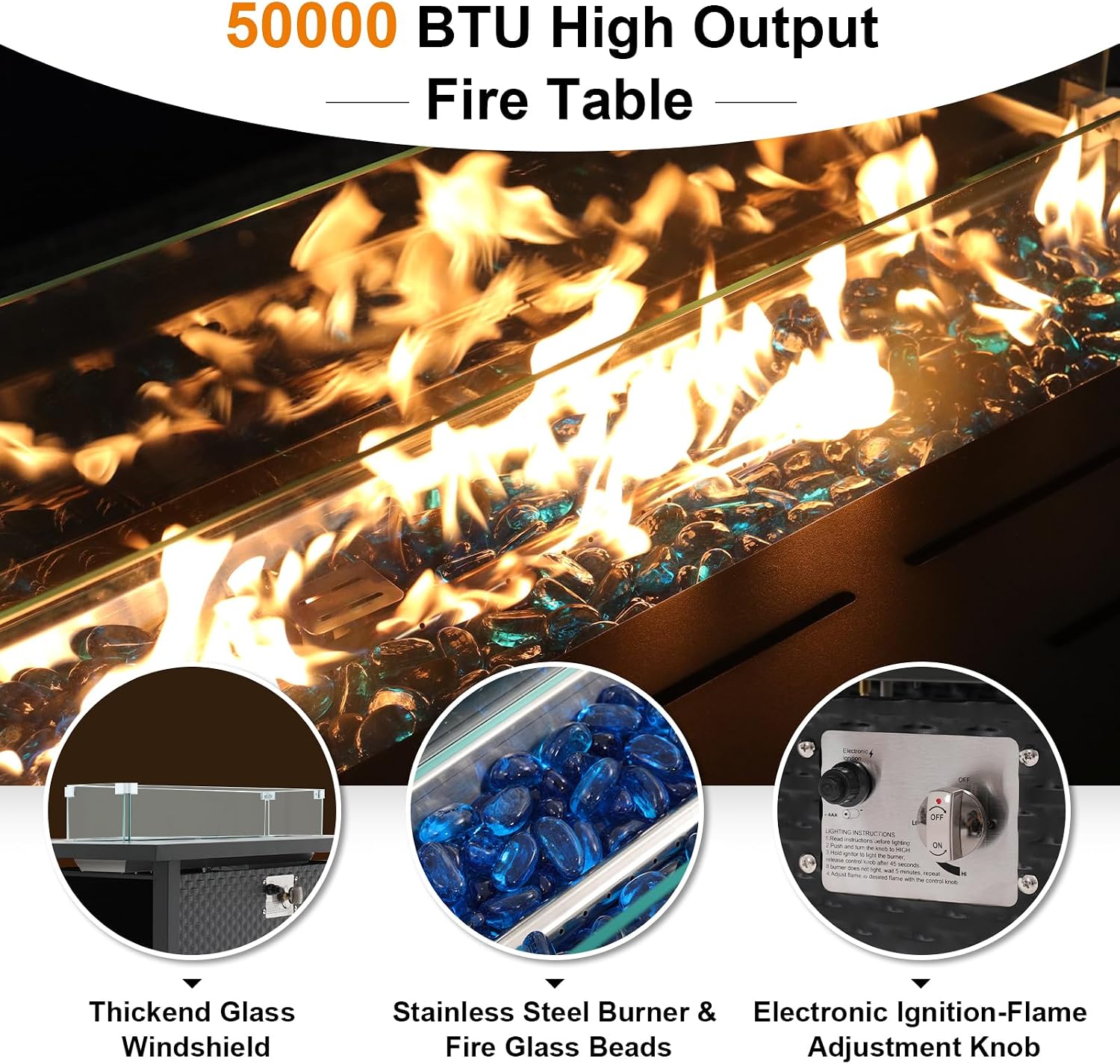 7 Pieces Outdoor Patio Furnitu - đánh giá và giá Outdoor Furniture With Fire Pit Table