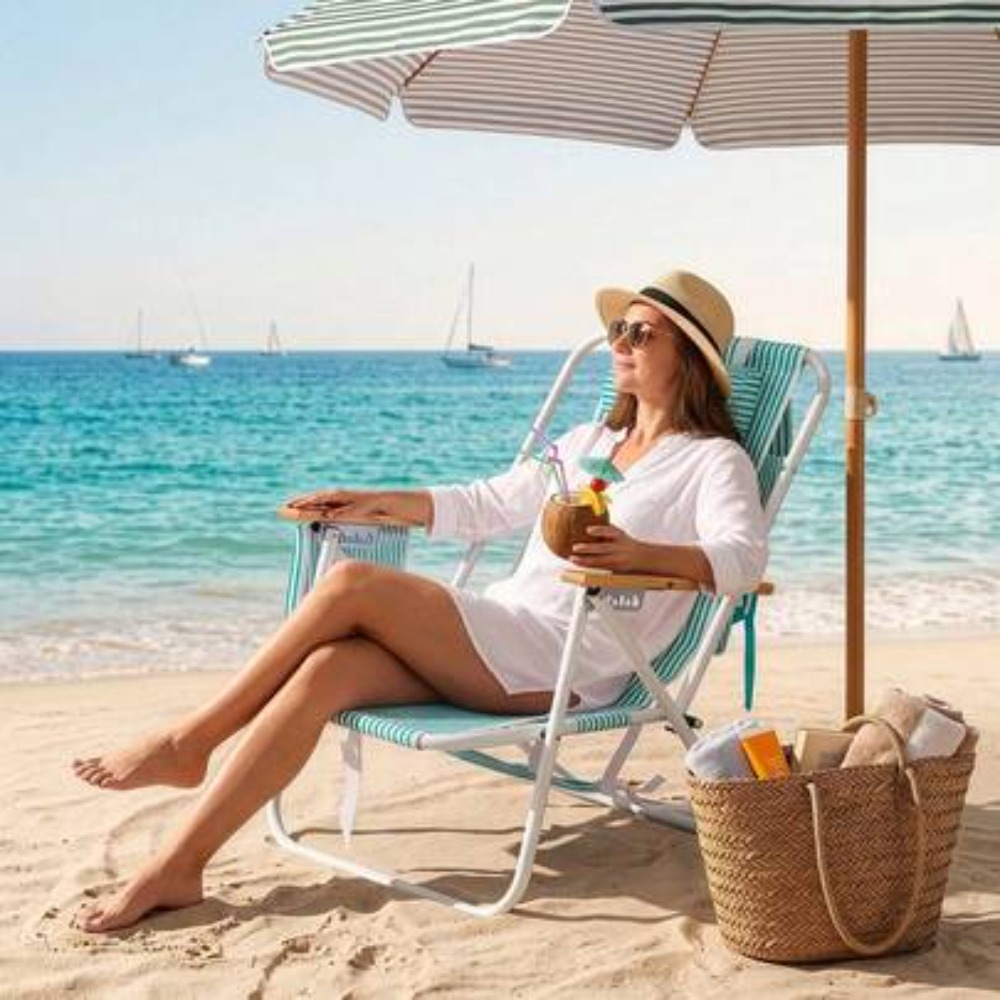 Adjustable 4 Position Folding  - đánh giá và giá Outdoor Furniture Green