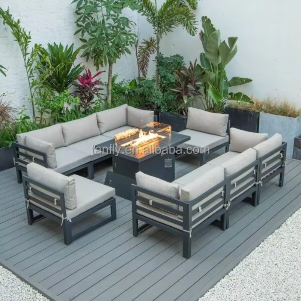 Villa Hotel Outdoor Furniture  - đánh giá và giá Outdoor Furniture With Fire Pit Table