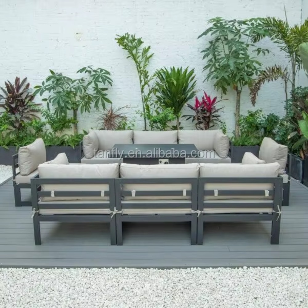 Villa Hotel Outdoor Furniture  - đánh giá và giá Outdoor Furniture With Fire Pit Table