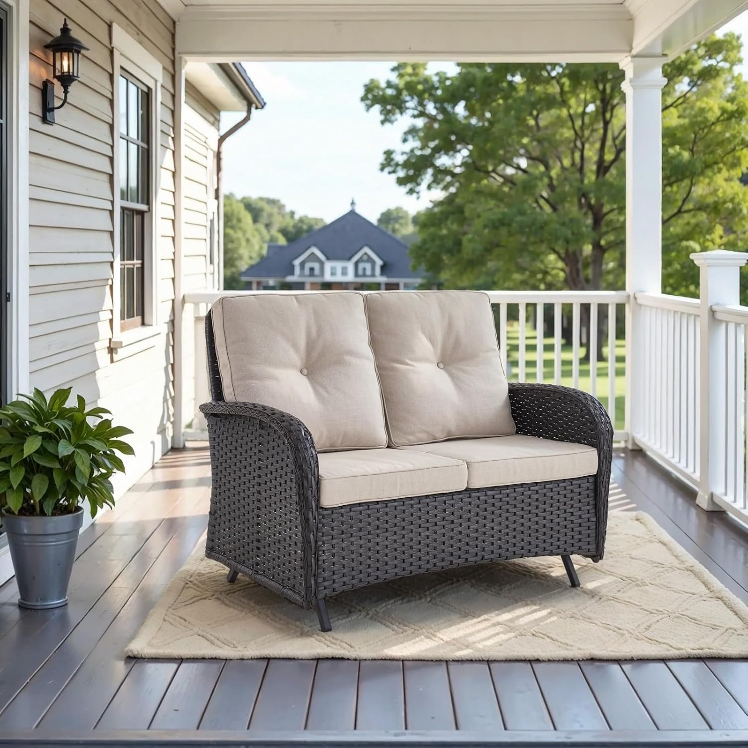 Outdoor Glider Bench Patio Lov - đánh giá và giá Outdoor Furniture Small