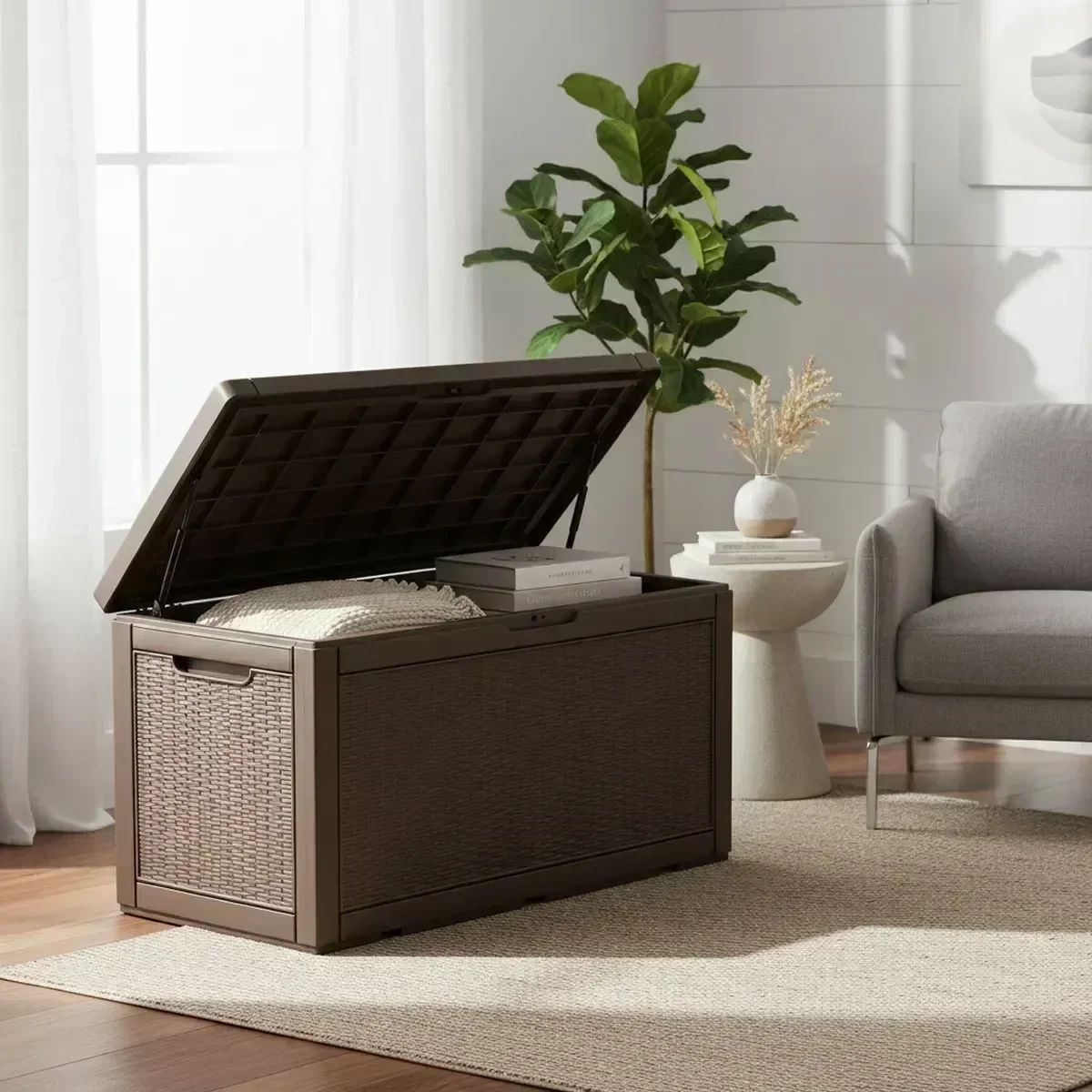 Large Outdoor Storage Bench Wa - đánh giá và giá Outdoor Furniture Cushions