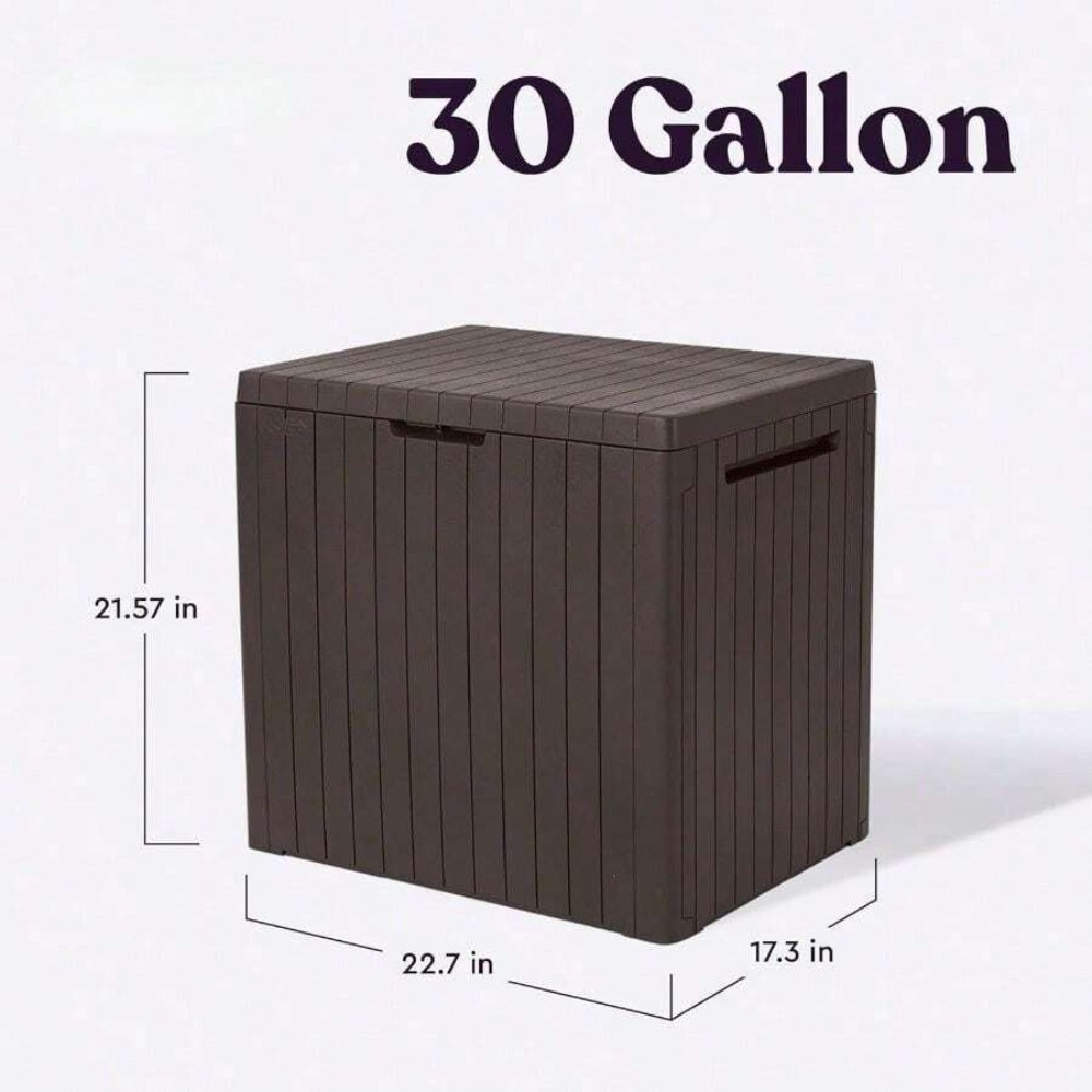 30 Gallon Resin Outdoor Storag - đánh giá và giá Outdoor Furniture Cushions