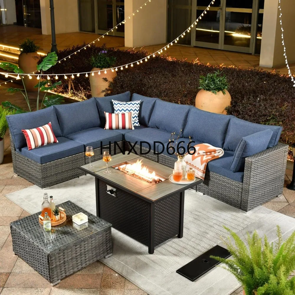 Outdoor 8 Piece Patio Furnitur - đánh giá và giá Outdoor Furniture With Fire Pit Table
