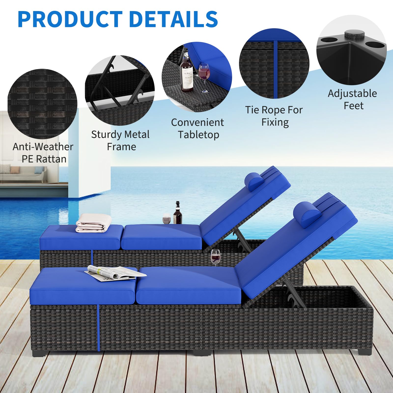 Outdoor Chaise Lounge Chairs S - đánh giá và giá Deck Chair Lounger